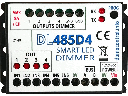 DL485D4 - Dimmer LED a 4 canali 12V/24V 8A/CH + master + tempo massimo ON... con funzionalità avanzate