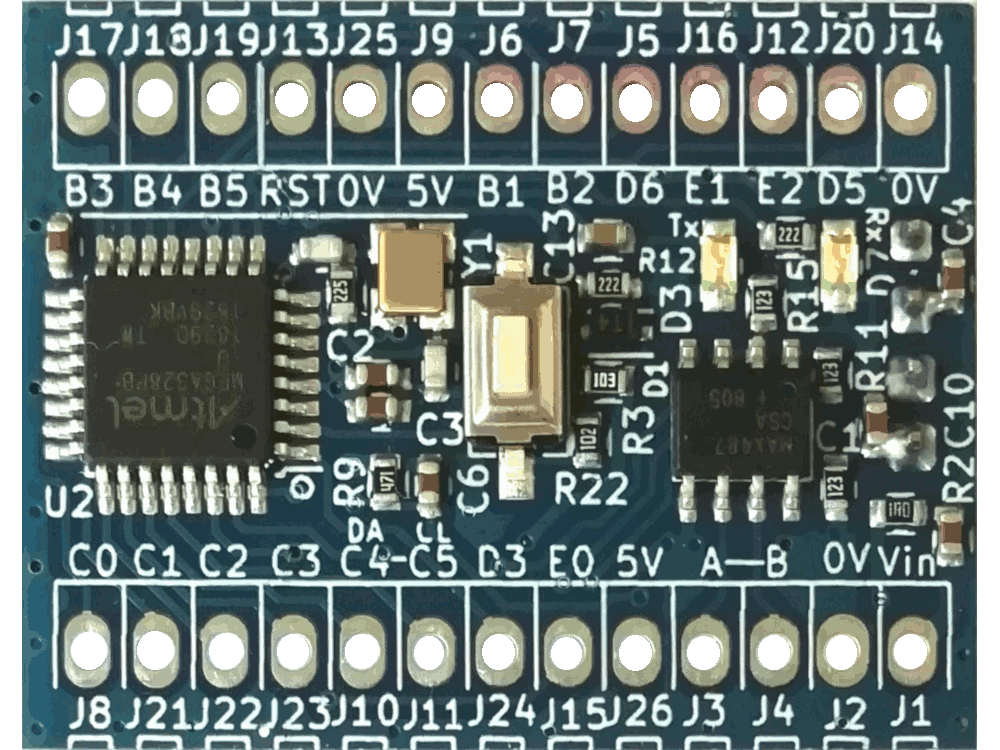 Scheda compatibile Arduino con ATMEGA328PB e RS485. Ideale per progetti custom